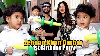 Gauhar Khan Son Zehaan Darbar FIRST Birthday Celebration Party  Zaid Darbar Son Birthday [upl. by Claudine]