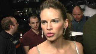 Iron Jawed Angels Hilary Swank Interview  ScreenSlam [upl. by Helaina516]