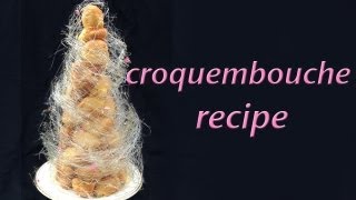 Croquembouche Recipe Profiterole Tower HOW TO COOK THAT Ann Reardon [upl. by Blane150]