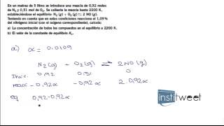 Ejercicio resuelto grado de disociación bachillerato [upl. by Nodearb]