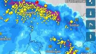 Sehr Starkes Gewitter in Niedersachsen Weserbergland 3 [upl. by Mandych]