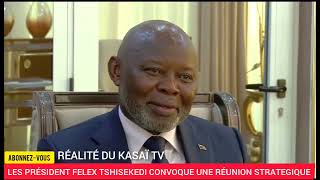 RDC LE PRÉSIDENT FELEX TSHISEKEDI CONVOQUE UNE RÉUNION STRATEGIQUE AVEC LES CHEF DE 4 INSTITUTIONS [upl. by Nohsed]