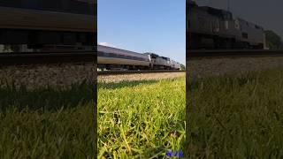 amtrak runs through Austell Georgia railfanning railfan diesel train [upl. by Oremodlab]