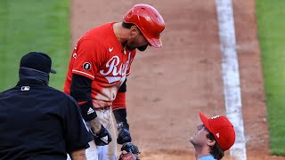 Nick Castellanos Flexes on Pitcher [upl. by Asilam]