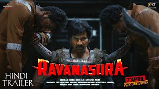 Ravanasura Official Hindi Trailer  Ravi Teja Sushant  Sudheer Varma  Ravanasura Hindi Teaser [upl. by Ahsael]