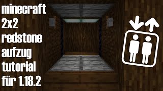 2x2RedstoneAufzüge bauen  Tutorial für Minecraft 1182 [upl. by Llehsem]