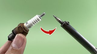 Place the Spark Plug into the Electric Soldering Iron and Admire the Results [upl. by Cynarra]