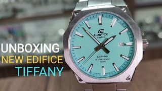 UNBOXING NEW CASIO EDIFICE TIFFANY WATCH EFRS108D2BVUEF [upl. by Gordon283]