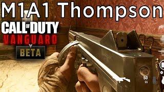 M1A1 Thompson M1928 Gameplay  Call of Duty Vanguard Beta PS5 [upl. by Zobias]