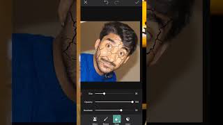 How to edit in picture ಮುಖ ಚೀರು ಹೋಗಿದೆ kannada  How to edit in picsart kannada [upl. by Etnohs]