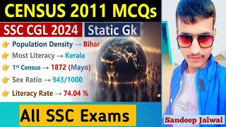 Census2011 Complete TheoryMCQS 2024 For All SSC Exams Defence Nda CDS Afcat Capf [upl. by Mariko]