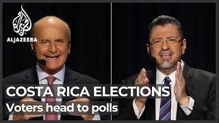 Costa Ricans head to polls in presidential election runoff [upl. by Timothee]