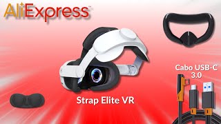 AliExpress Strap Elite Q3 e Cabo USBC 30  Unboxing e Primeiras Impressões aliexpress vr [upl. by Regdor23]