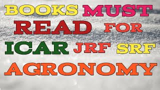 Agronomy books for jrf  srf etc [upl. by Meriel626]