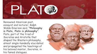 Greek Philosopher Plato Detailed Description Part 1 [upl. by Maggio94]