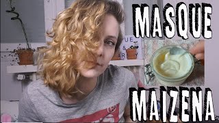 JE TESTE LE MASQUE A LA MAÏZENA  recette  résultat [upl. by Nason]