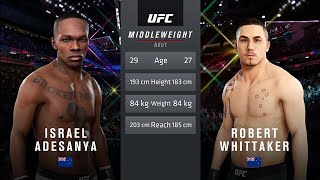 UFC 3  Israel Andesanya Vs Robert Whittaker 02  Adesanya vs Whittaker A Dominant Rematch [upl. by Llerud]