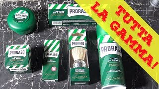 Proviamo insieme TUTTA la linea VERDE della Proraso [upl. by Ettennad]