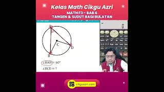 Matematik Tingkatan 3  Bab 6  Tangen amp Sudut bagi Bulatanwwwcikguazricom [upl. by Hegyera]