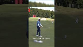 Caddies STOPS player during shot 👀 [upl. by Nnahtebazile]