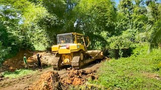 How to Take Care of an Abandoned Garden Using a CAT D6R XL Bulldozer [upl. by Koloski981]