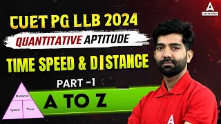 CUET PG LLB 2024  Quantitative Aptitude  Time Speed Distance Part 1  CUET PG LLB Preparation 2024 [upl. by Tyne363]