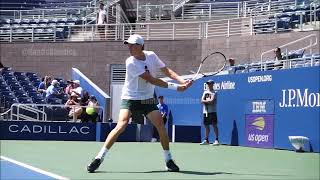 Jannick Sinner BackHand slow motion US Open  120 fps to 480 fps [upl. by Olney]