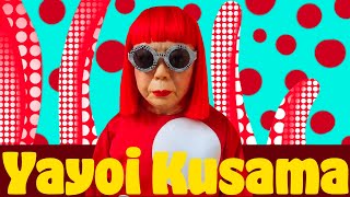 YAYOI KUSAMA FACTS FOR KIDS  polka Dot Princess  Modern Art  Lou Bee ABC [upl. by Hamirak951]