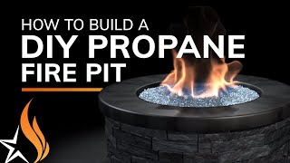 How To Build A DIY Fire Pit With Propane Gas [upl. by Eidualc306]