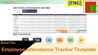 ENG Employee Attendance Tracker Template  Free Excel Template by Microsoft [upl. by Krysta480]