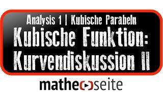 Kubische Funktion Funktionsanalyse  Kurvendiskussion Beispiel 2  A0507 [upl. by Hazeghi]