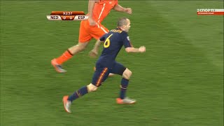 Andres iniesta vs Neatherlands  World Cup 2010 final 1080 [upl. by Hgielrebmik611]