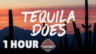 1 HOUR  Miranda Lambert  Tequila Does Lyrics [upl. by Ahsilahs]