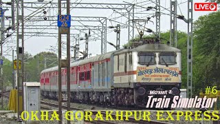 Journey In 15046 Okha Gkp Express  Msts Gameplay  Indian Railways  WRV11 Route [upl. by Inihor]