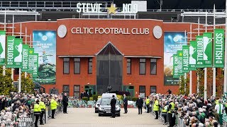 Stevie Chalmers Cortège  Celtic Lisbon Lion legend laid to rest [upl. by Zahc795]