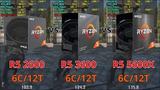 라이젠 2600 vs 3600 vs 5600x 게임 성능 차이 비교 롤 오버워치 배그 with RTX3070 [upl. by Cook]