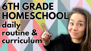 Homeschooling a 6th grader  Daily routine curriculum and activities [upl. by Tiemroth943]