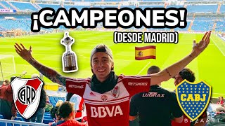 RIVER 3 BOCA 1  FINAL COPA LIBERTADORES 2018  REACCION desde SANTIAGO BERNABEU🇪🇸 [upl. by Darlleen]