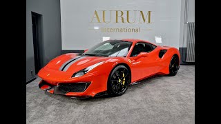 FERRARI 488 PISTA 2019 ROSSO SCUDERIA Walkaround by AURUM International [upl. by Lars]