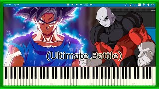 ULTIMATE BATTLE 💥 Goku VS Jiren  Dragon Ball Super 🔥 PIANO TUTORIAL 🎹 11 [upl. by Mailand294]