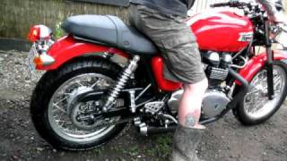 Thruxton with D amp D race exhaust [upl. by Aidekal]