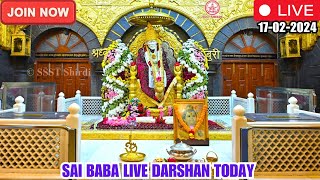 🔴Sai Baba Live Darshan Today  17 February 2024  Saturday  Saibaba  Shirdilive ©️SSST [upl. by Ahsinwad]