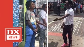 Lil Uzi Pulls Up And Swings On Rich The Kid In A Philadelphia Starbucks [upl. by Dlaniger]