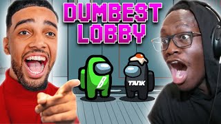 DEJI PLAYS AMONG US WITH BETA SQUAD DUMB LOBBY EDITION [upl. by Mckeon]