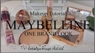 Maybelline  Makeup tutorial  One brand Look  drogerie  beautyoverage Astrid [upl. by Congdon]