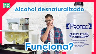 ¿Funcionara el alcohol desnaturalizado para limpiar las piensas impresas en resina [upl. by Aivatan]