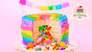 PASTEL PIÑATA CON CRAFTINGEEK  MIS PASTELITOS [upl. by Head]