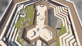 raiding BBC clans GIGANTIC HQM quotROCKETSHIPquot base design [upl. by Alleon55]