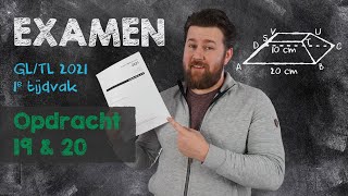 Examen wiskunde  GLTL 2021  Opdracht 19 amp 20 [upl. by Lusa]