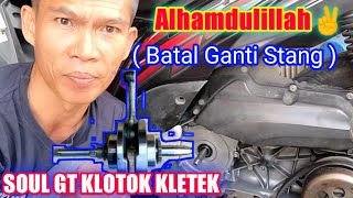 SUARA MESIN SOUL GT KLOTOK KLOTOK SEPERTI SUARA STANG SEHER RUSAK [upl. by Enirol]